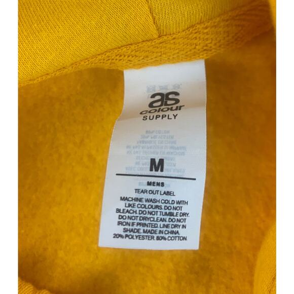 Everlast Hoodie Men M Yellow Boxing Gloves Graphic Back Print AS Colour Pullover - Picture 5 of 8